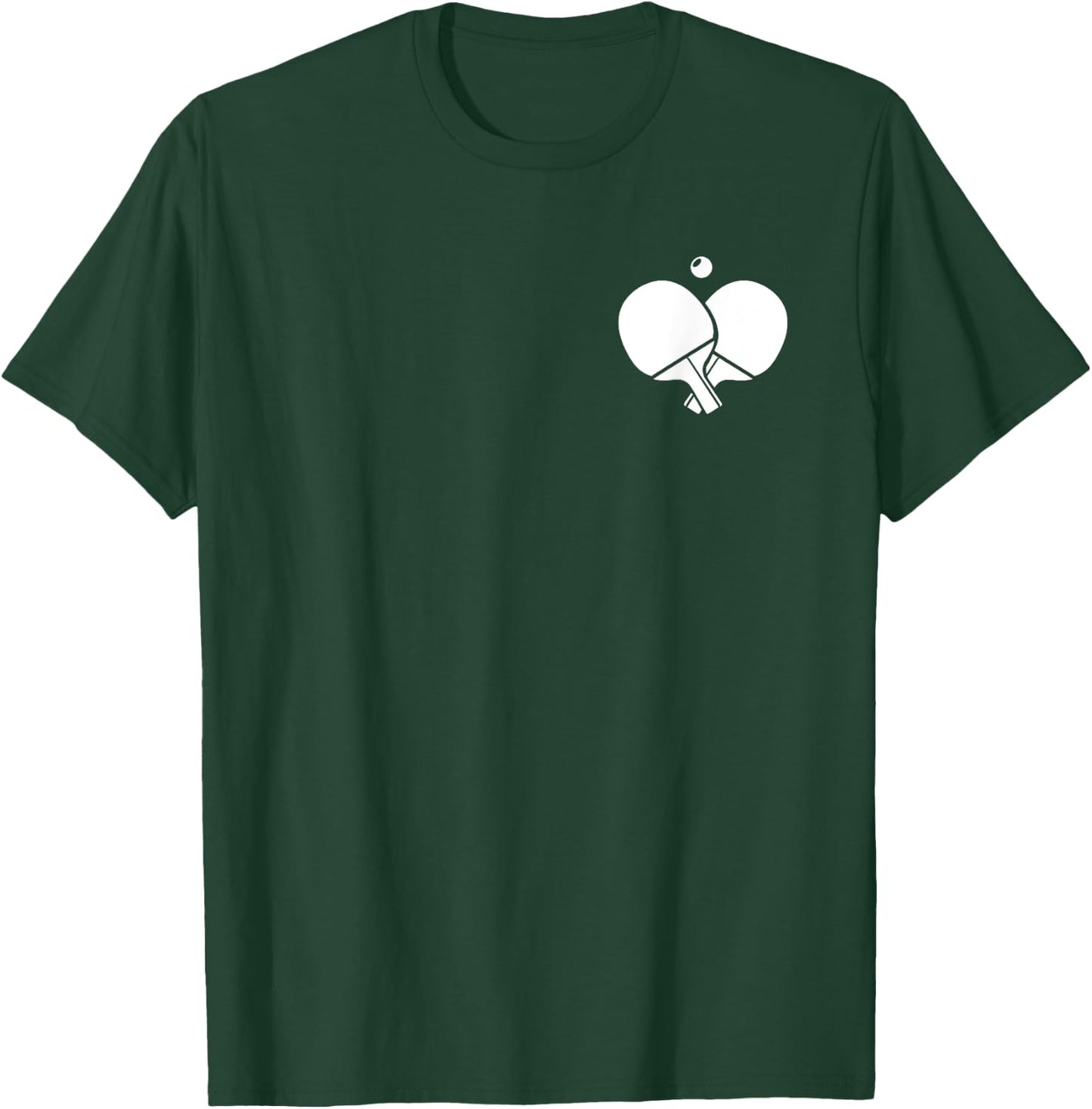 Ping Pong Logo Emblem Paddles Balls Table Tennis Ping Pong T-Shirt - T-Shirt | Forest