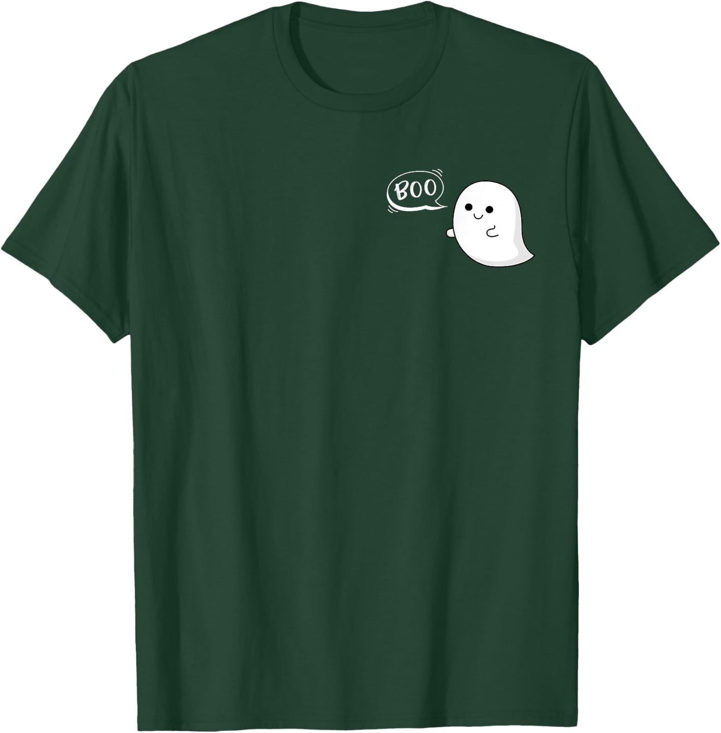 Flying Ghost Boo Halloween Cute Costume Kids Toddler Adult T-Shirt - T-Shirt | Forest