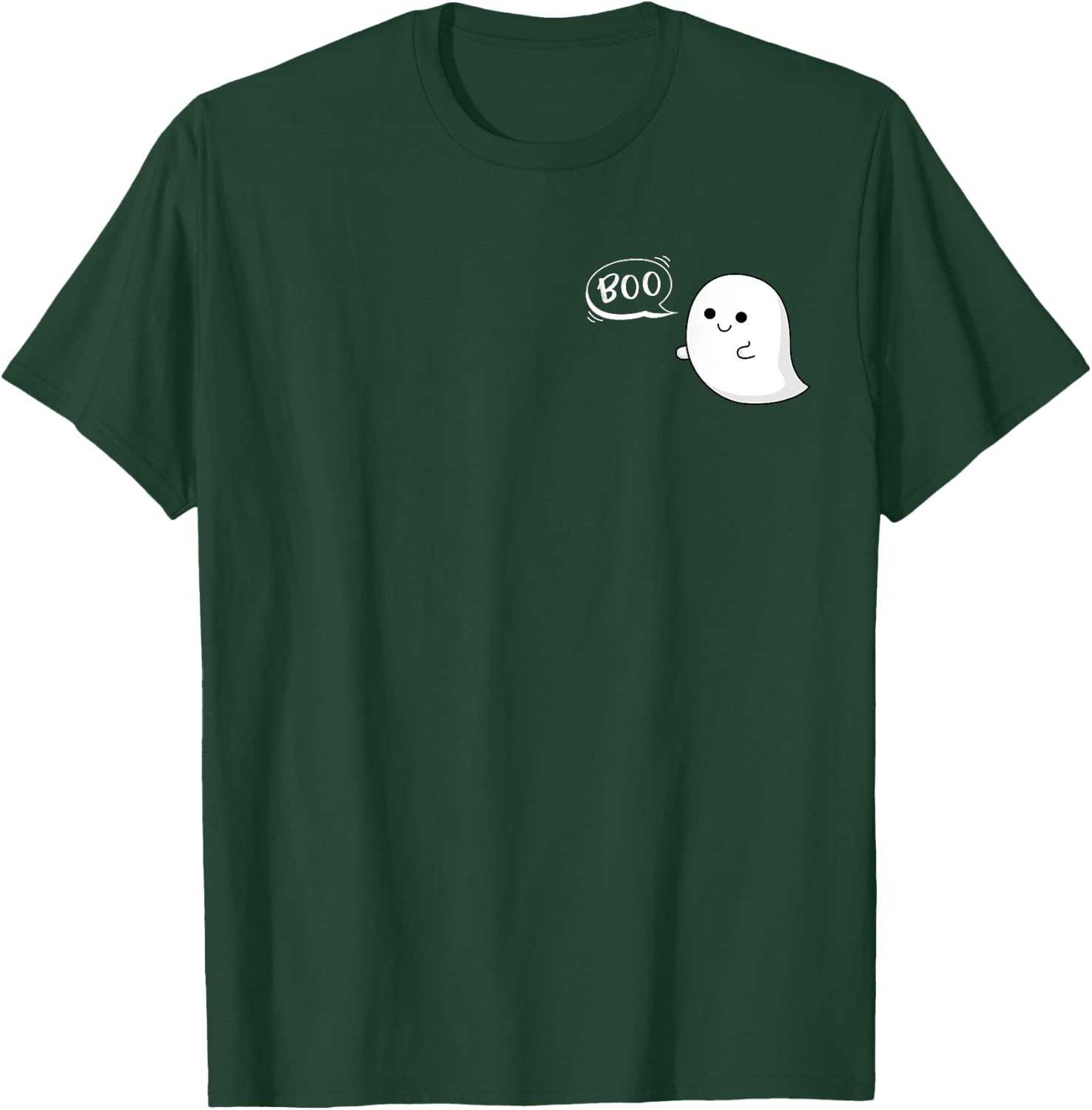 Flying Ghost Boo Halloween Cute Costume Kids Toddler Adult T-Shirt - T-Shirt | Forest