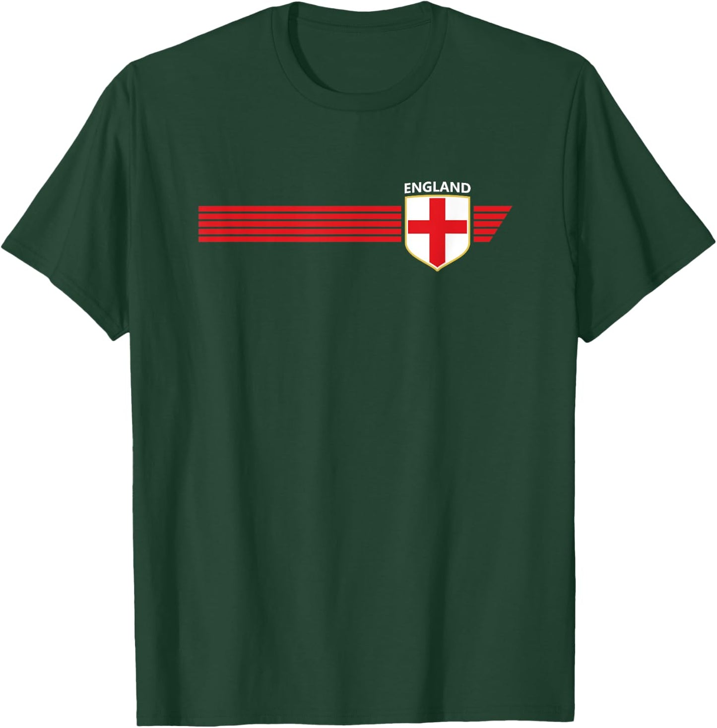 Vintage England Flag Shirt English Crest Great Britain UK T-Shirt - T-Shirt | Forest