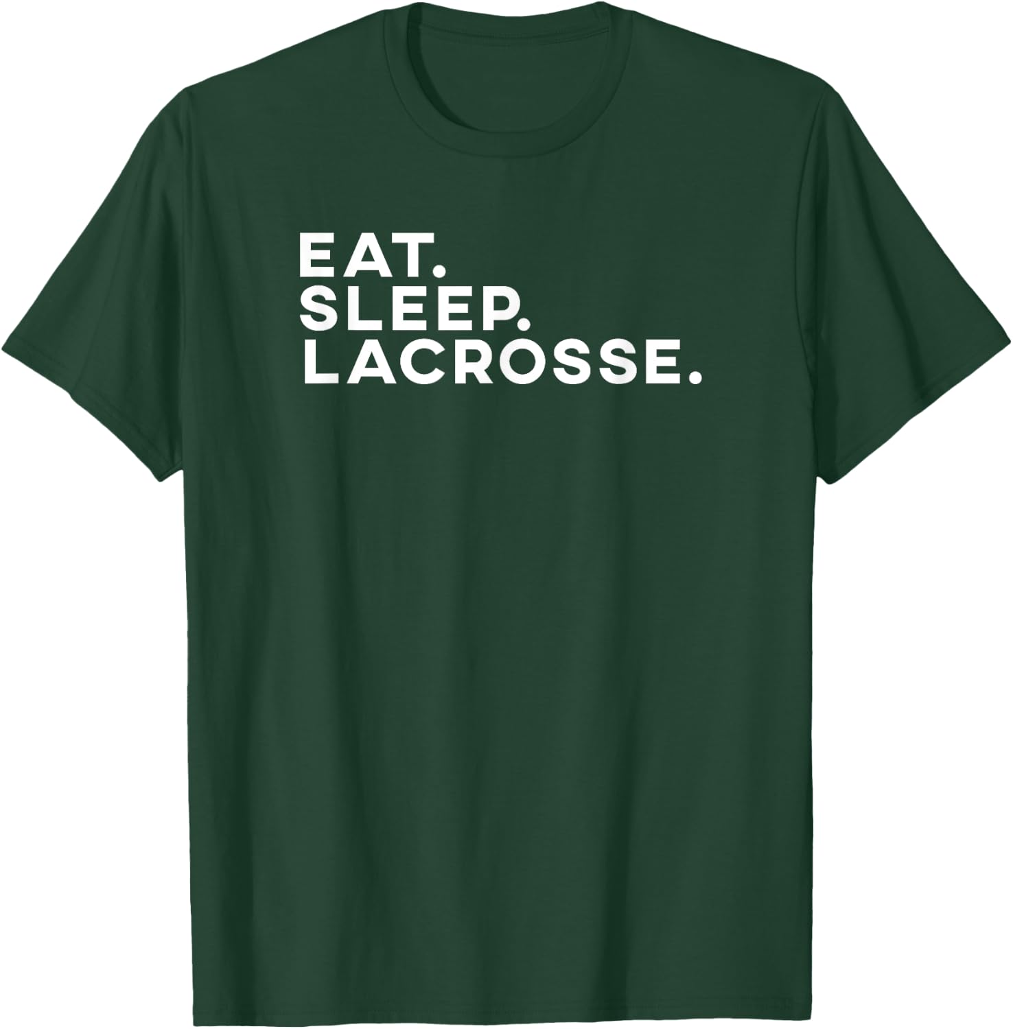 Eat Sleep Lacrosse Vintage Retro Lacrosse Stick Gift T-Shirt - T-Shirt | Forest