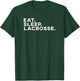 Eat Sleep Lacrosse Vintage Retro Lacrosse Stick Gift T-Shirt - T-Shirt | Forest