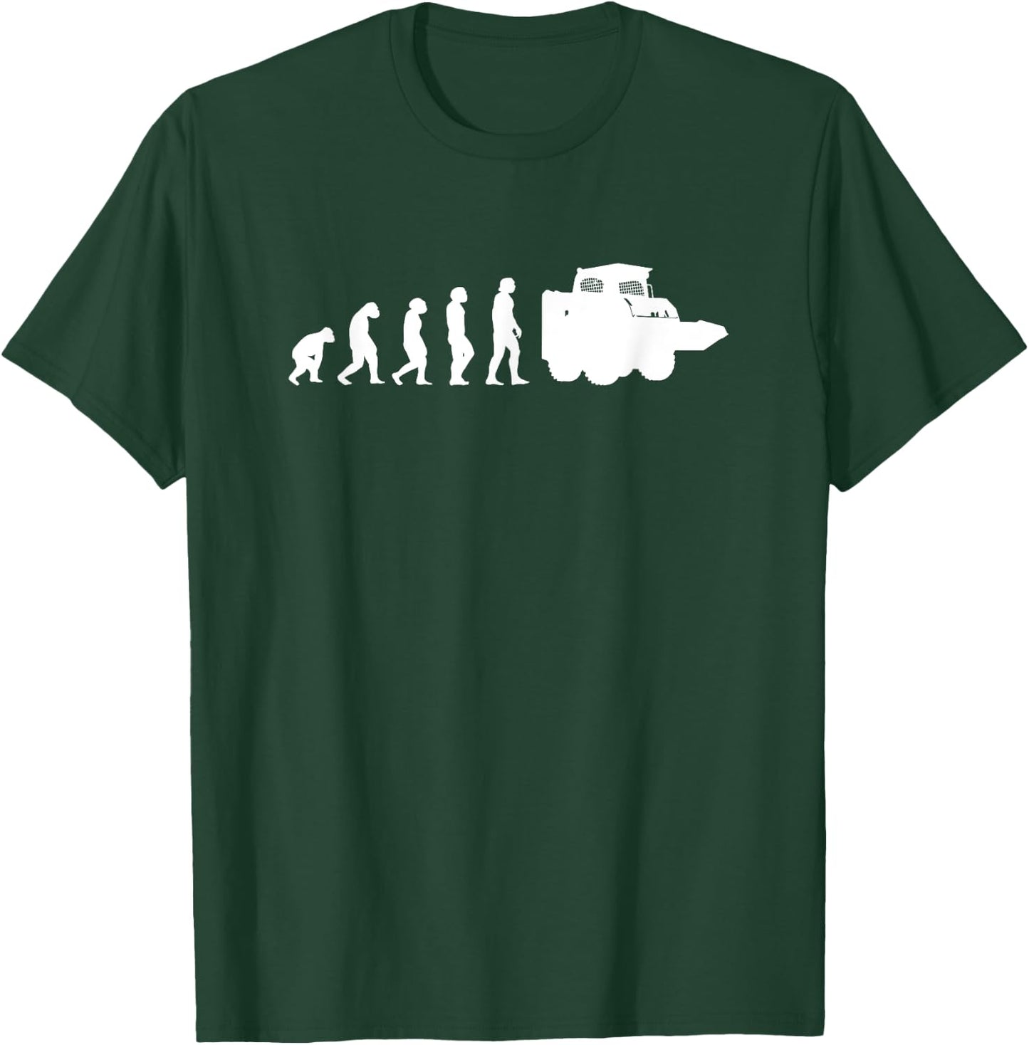 Skid Steer Loader Evolution Skid Steer Operator T-Shirt - T-Shirt | Forest
