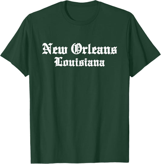 New Orleans - Louisiana - Old School Design - Classic T-Shirt - T-Shirt | Forest