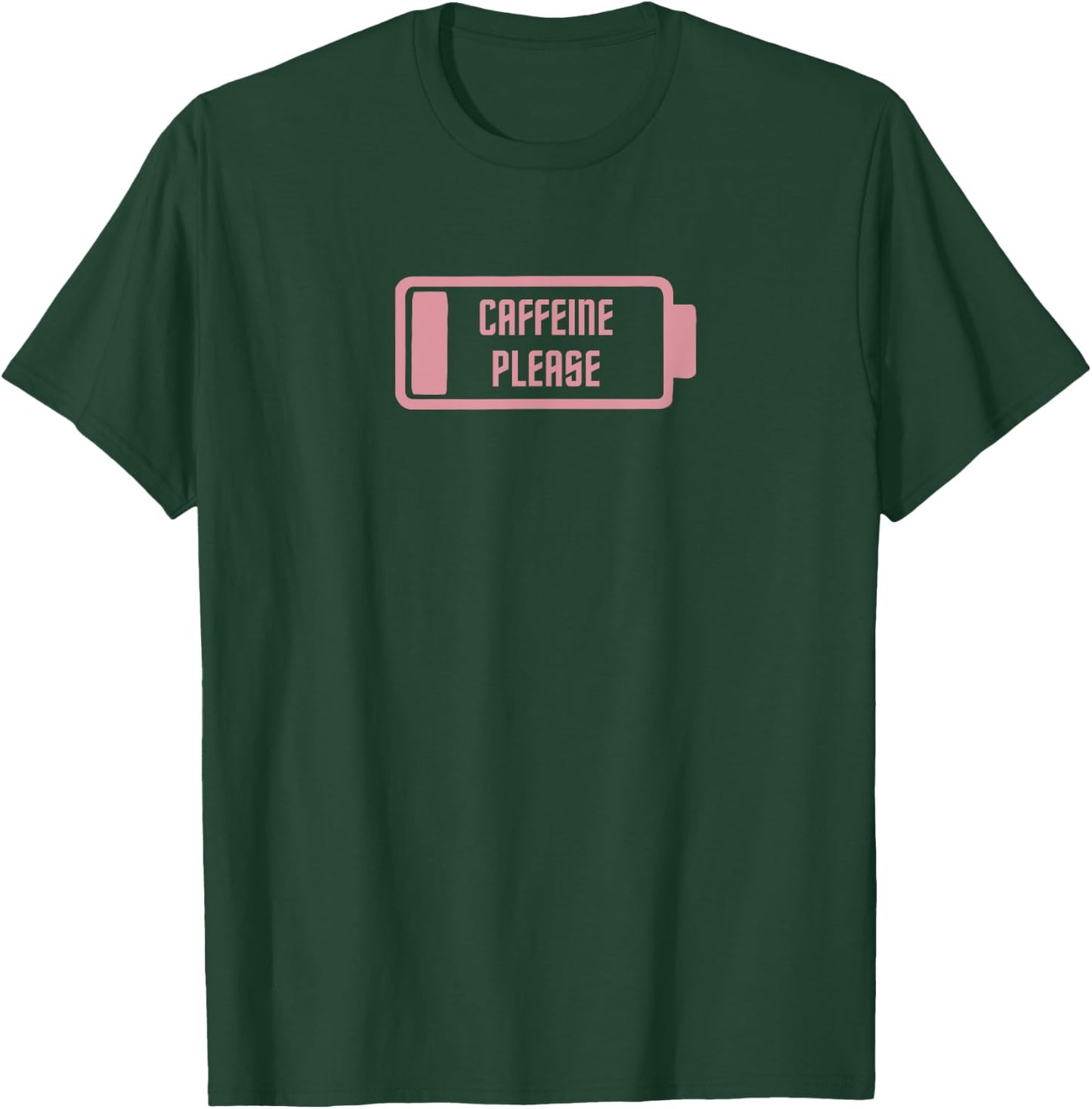 Gym Pump Cover Caffeine Please Pink Coffee and PreWorkout T-Shirt - T-Shirt | Forest