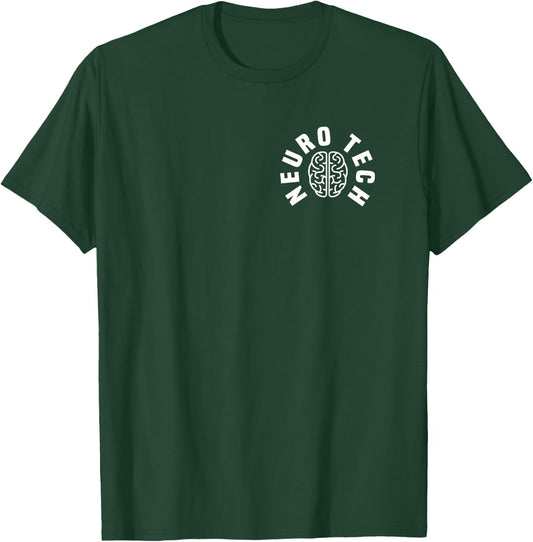 Neuro Tech Pocket Outfit Neurology Nursing EEG Brain Waves T-Shirt - T-Shirt | Forest