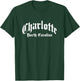 Charlotte - NC - Gothic / Old School Design - Classic T-Shirt - T-Shirt | Forest