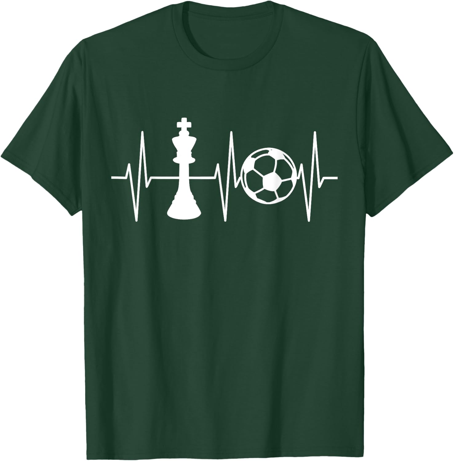Funny Chess Shirt Soccer Player Chess Player Chess Lover T-Shirt - T-Shirt | Forest