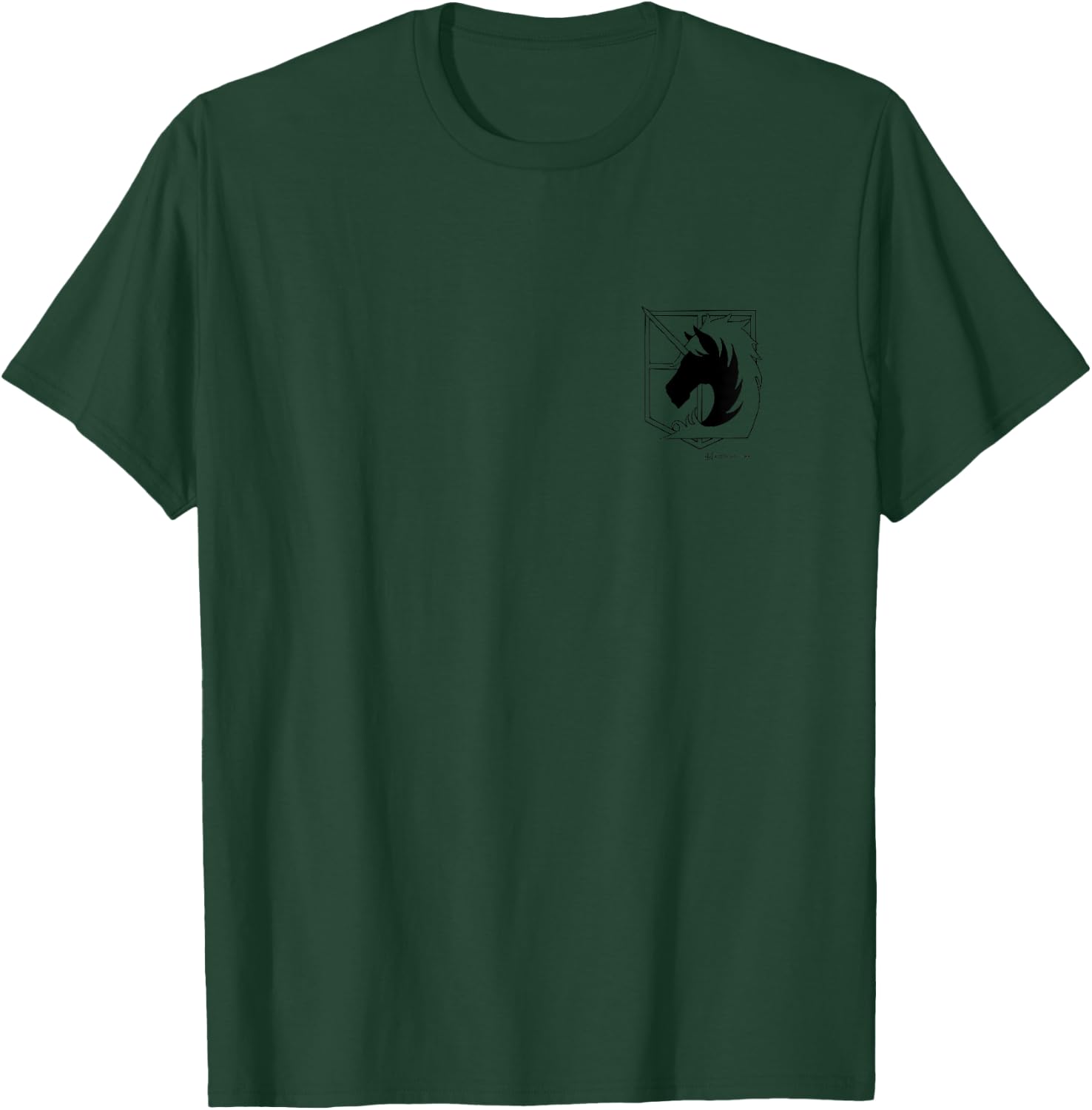 Attack on Titan Military Police Regiment Small Pocket Logo T-Shirt - T-Shirt | Forest