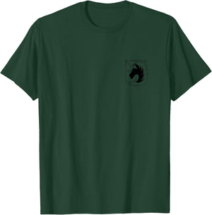 Attack on Titan Military Police Regiment Small Pocket Logo T-Shirt - T-Shirt | Forest