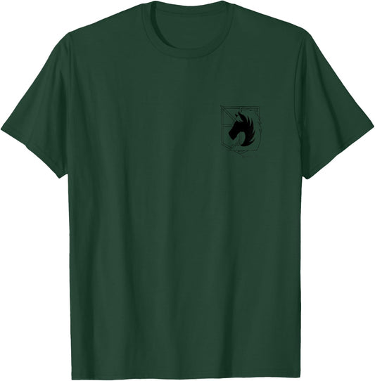 Attack on Titan Military Police Regiment Small Pocket Logo T-Shirt - T-Shirt | Forest