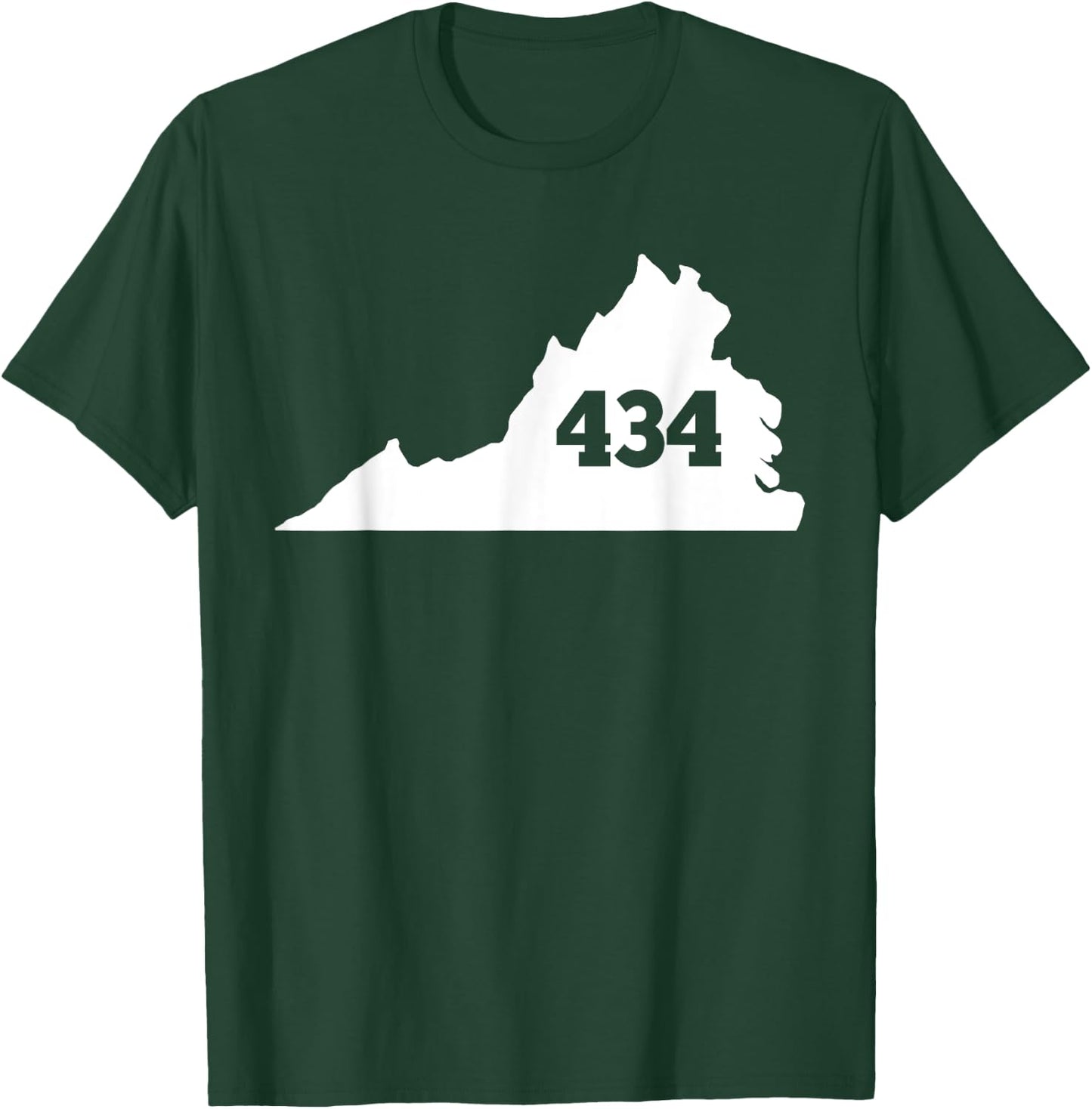 Virginia 434 Area Code T-Shirt - T-Shirt | Forest