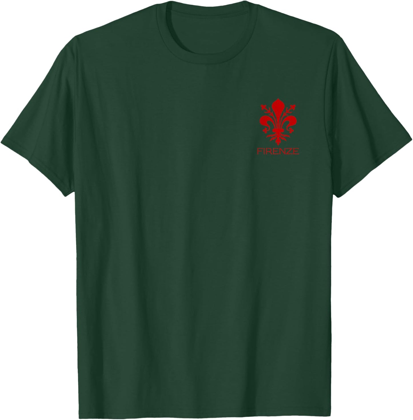 Flag of Florence Italy Tuscany Firenze Emblem Arms T-Shirt - T-Shirt | Forest
