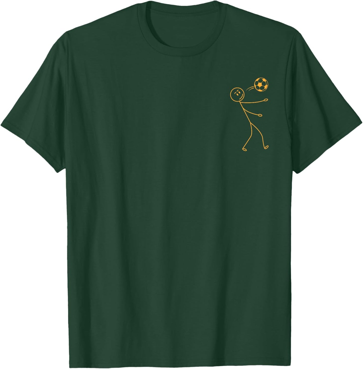 Soccer Stick Figure Soccer Player Funny Stick Figure Soccer T-Shirt - T-Shirt | Forest