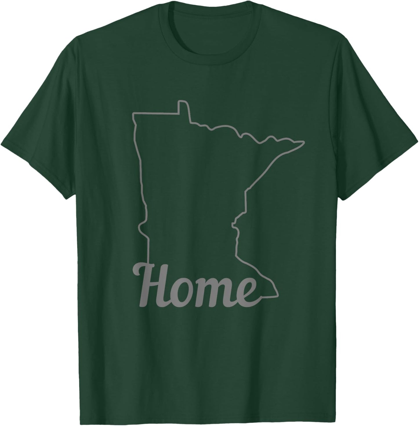 Minnesota Home State Map Pride Vintage T-Shirt - T-Shirt | Forest