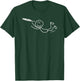 Frisbee Stickman Disc Golf Funny Ultimate Frisbee Game T-Shirt - T-Shirt | Forest