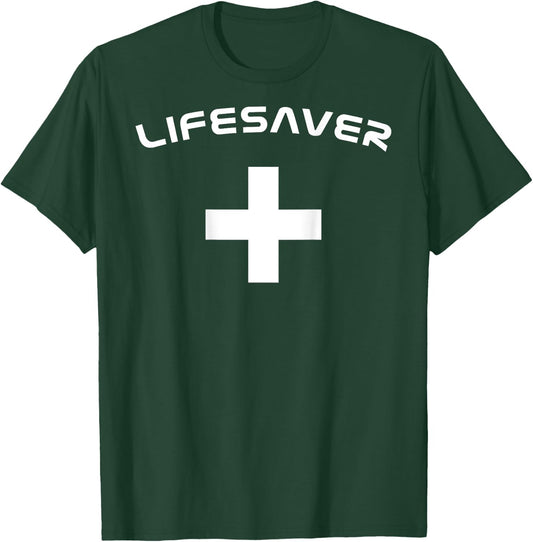 Livesaver On The back summer swimming Rescue Women Kids T-Shirt - T-Shirt | Forest