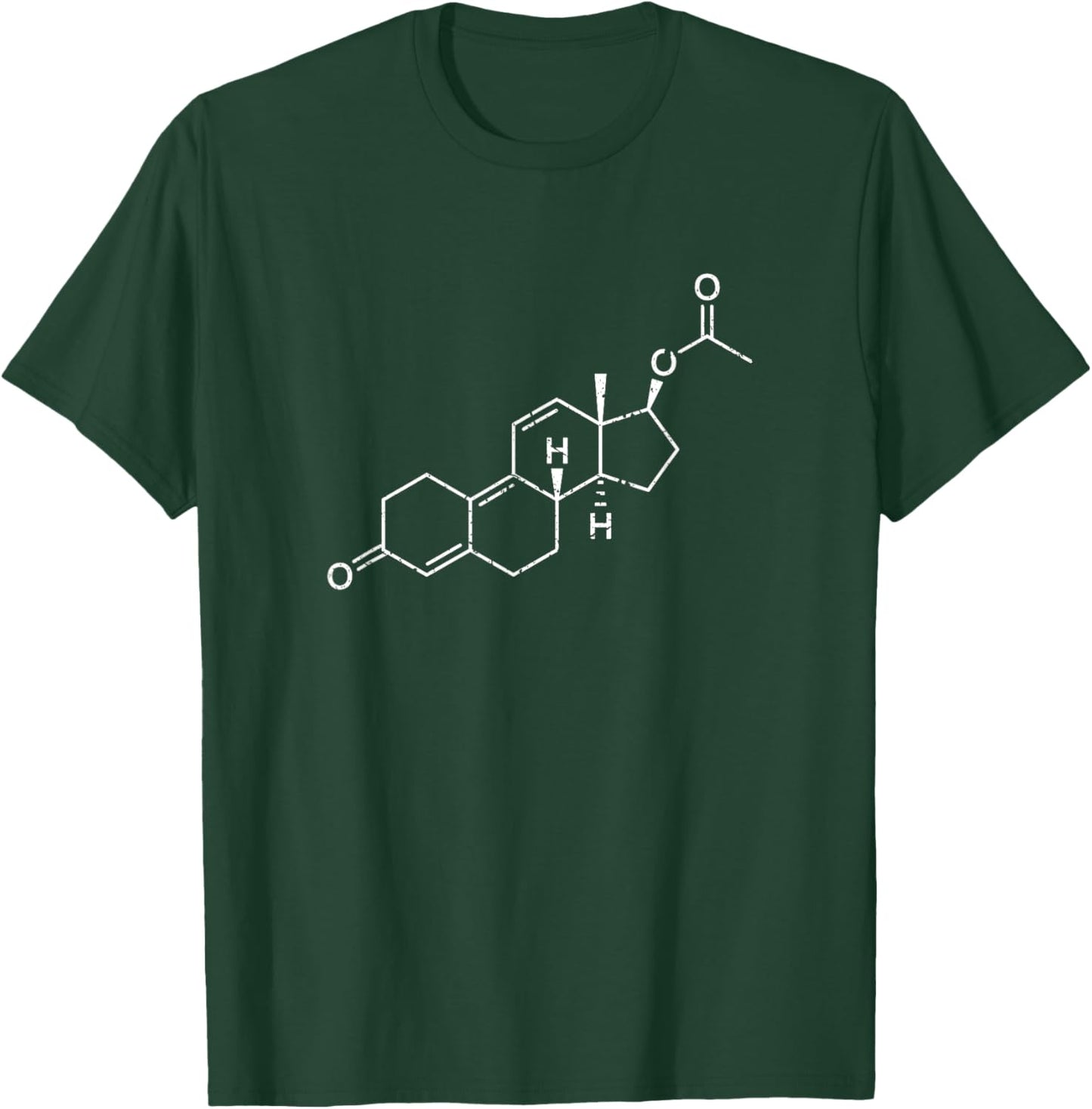 Trenbolone Steroid Molecule, Bodybuilding Tren Training T-Shirt - T-Shirt | Forest