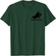 Equestrian dad life messy bun hair Horse Show dad Horseback T-Shirt - T-Shirt | Forest