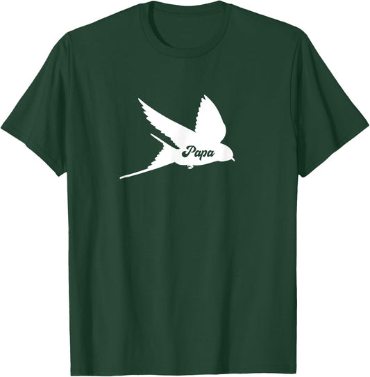 Papa Humming Bird Dad Funny Family Matching T-Shirt - T-Shirt | Forest