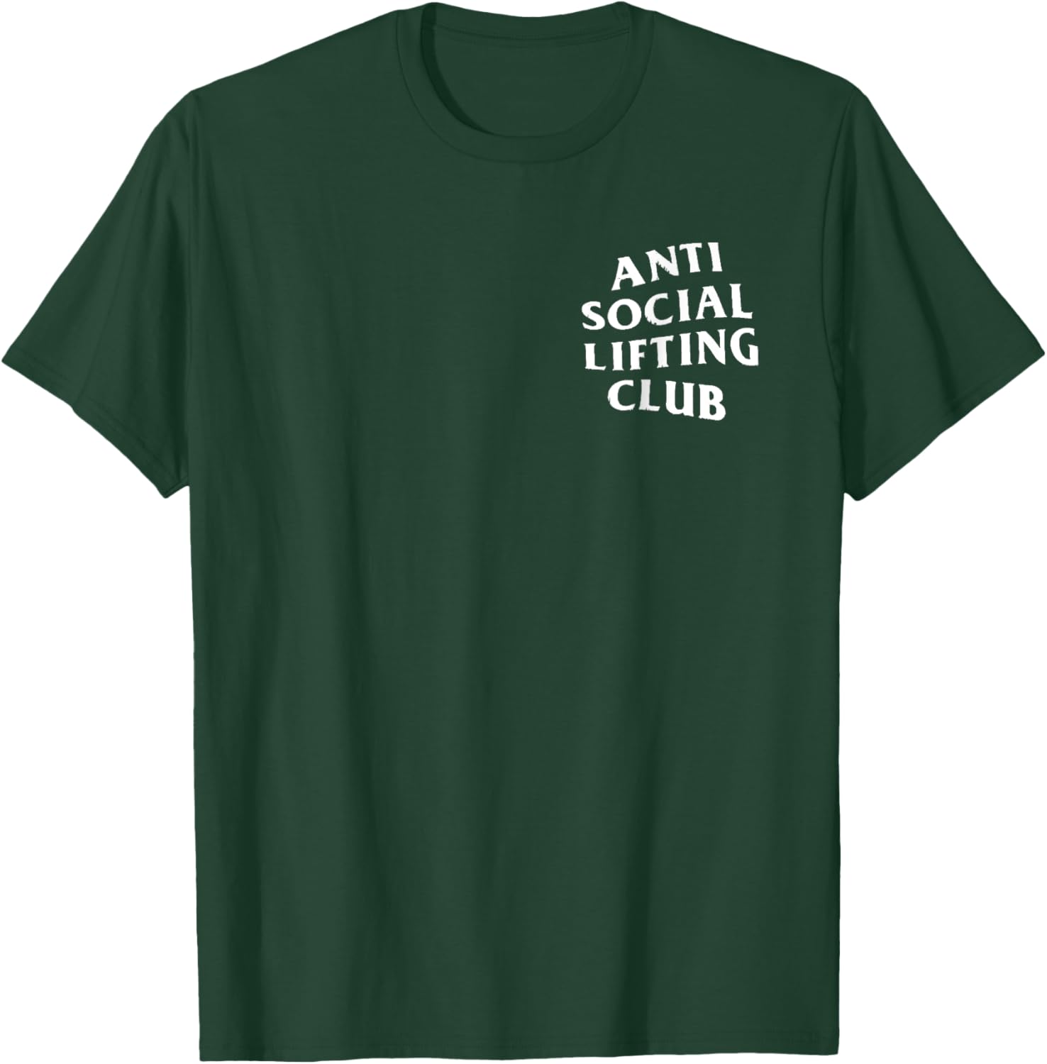 Club de elevación anti social: logotipo blanco T-Shirt - T-Shirt | Forest