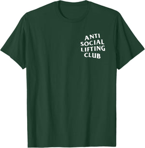 Club de elevación anti social: logotipo blanco T-Shirt - T-Shirt | Forest