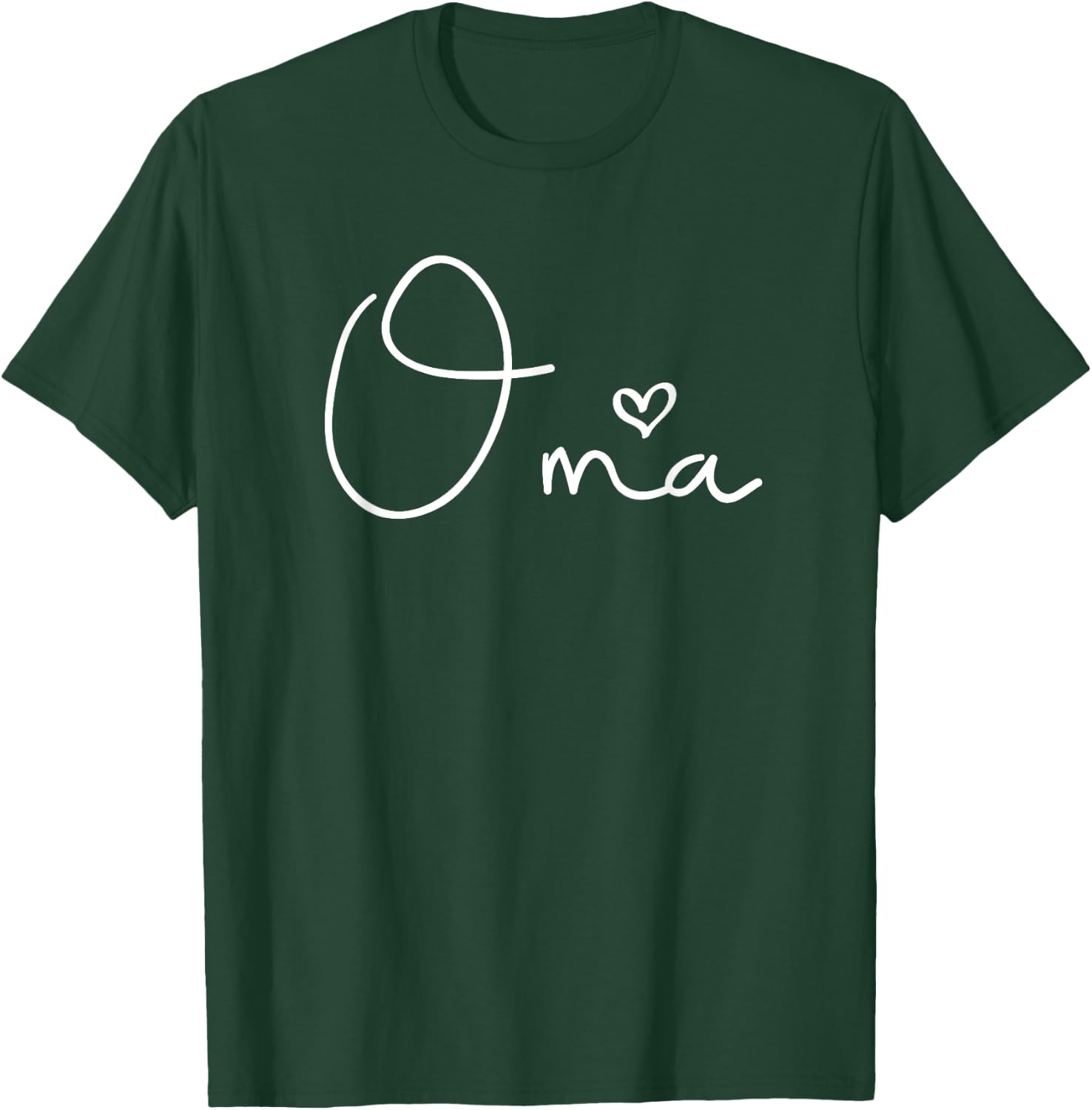 Oma Heart Grandma Christmas Mother's Day Birthday T-Shirt - T-Shirt | Forest