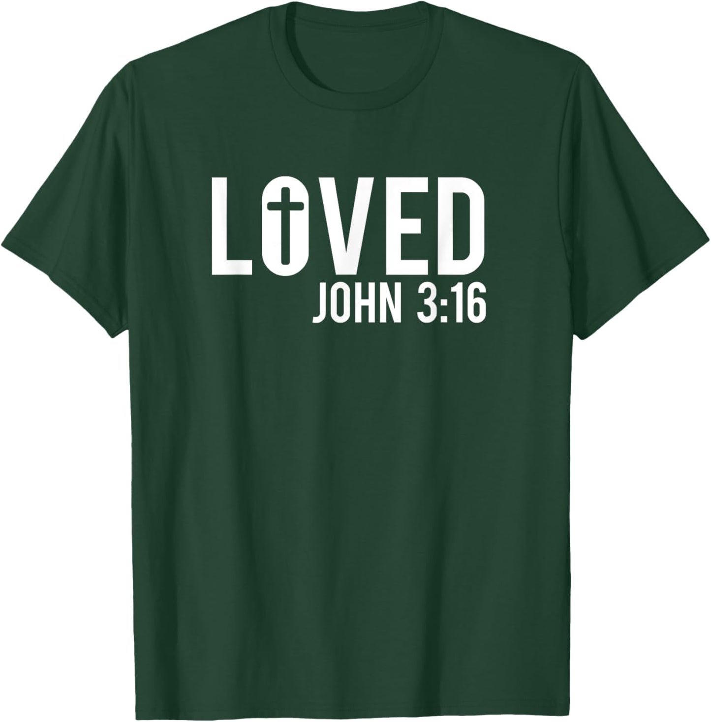 John 316 John 3 16 Bible Jesus T-Shirt - T-Shirt | Forest