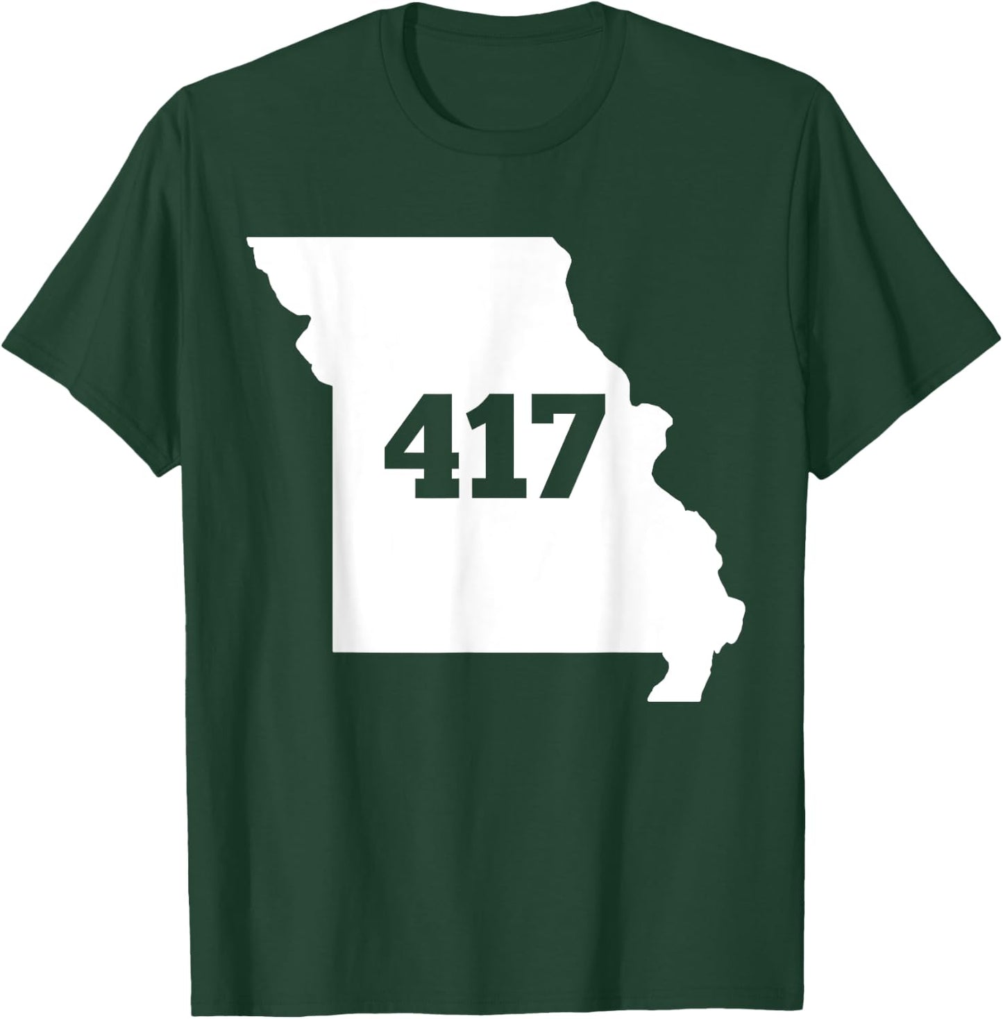 Missouri 417 Area Code T-Shirt - T-Shirt | Forest