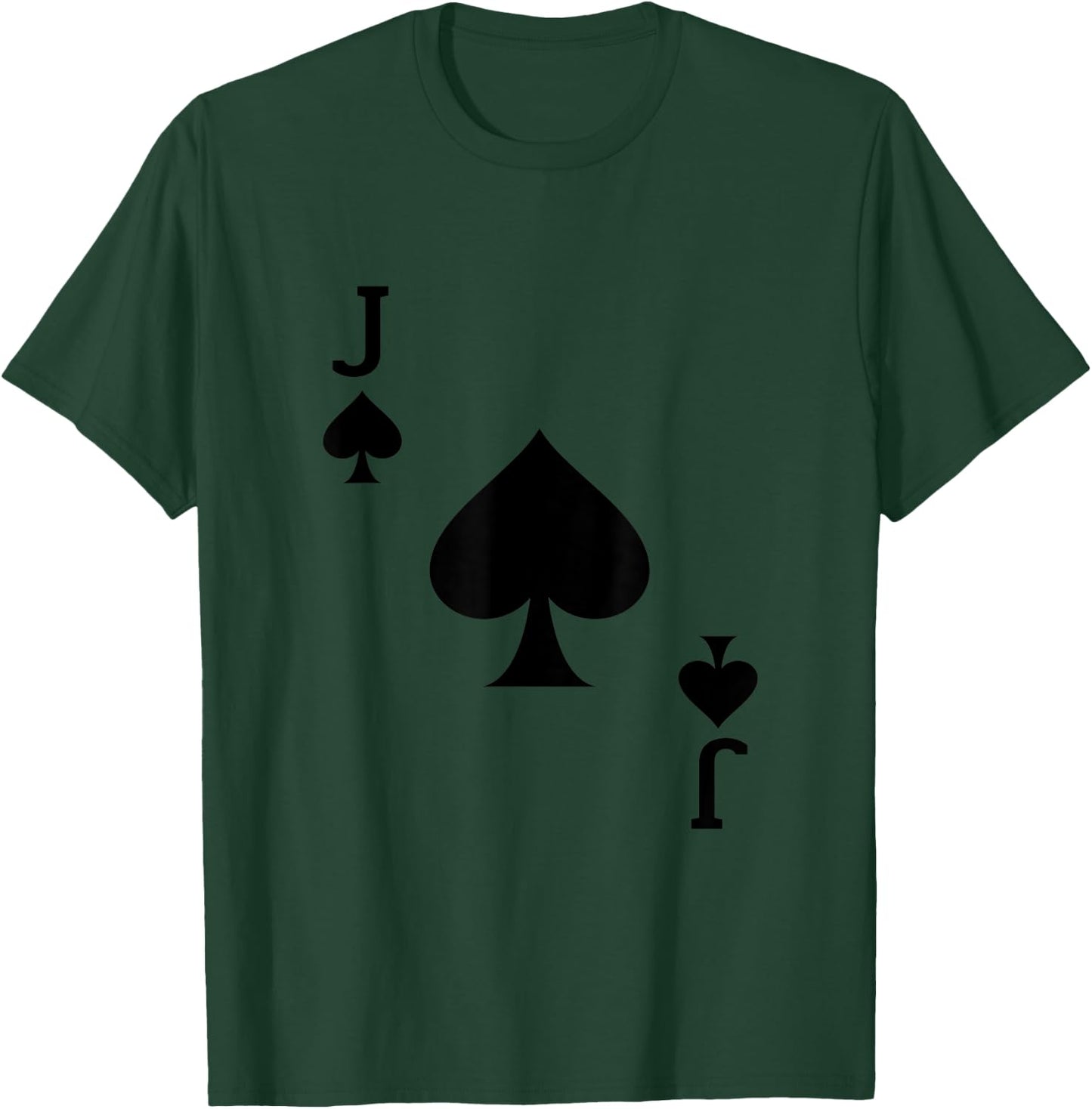 J of Spades Deck of Cards Carnival Halloween Costume Jack T-Shirt - T-Shirt | Forest