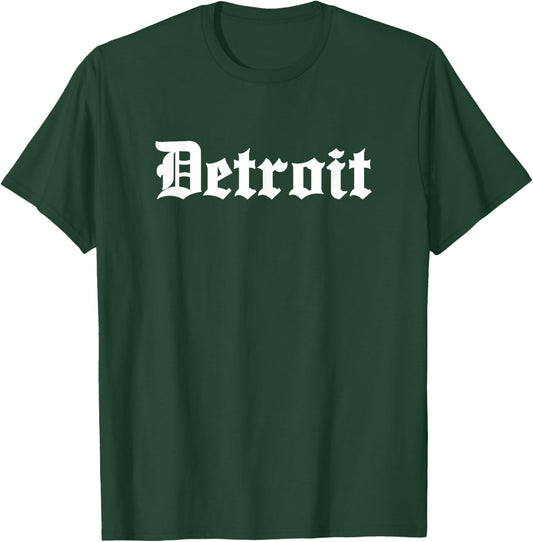 DETROIT - Old School Design - Classic T-Shirt - T-Shirt | Forest