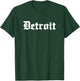 DETROIT - Old School Design - Classic T-Shirt - T-Shirt | Forest