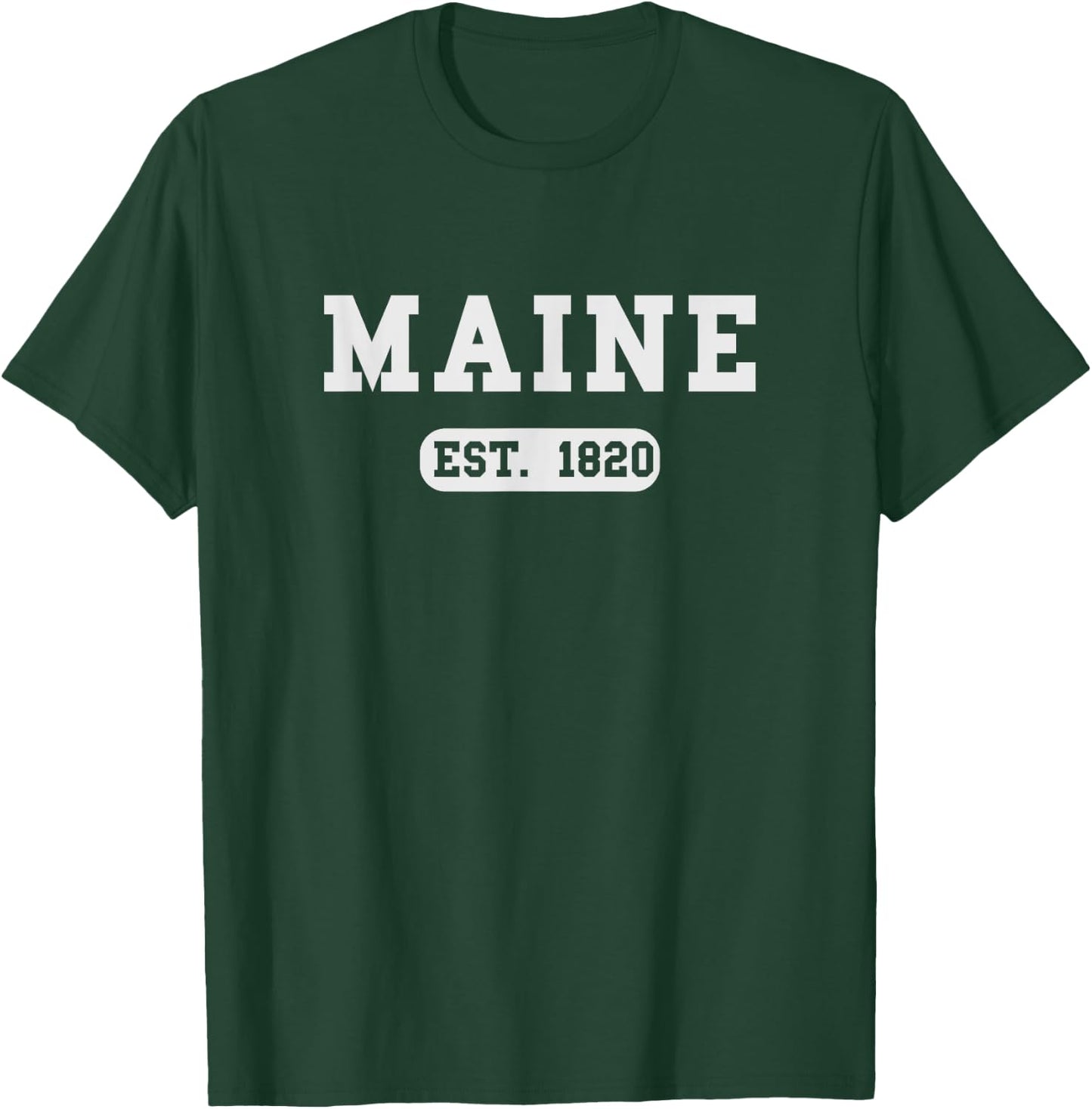 MAINE - Throwback Design - Classic T-Shirt - T-Shirt | Forest