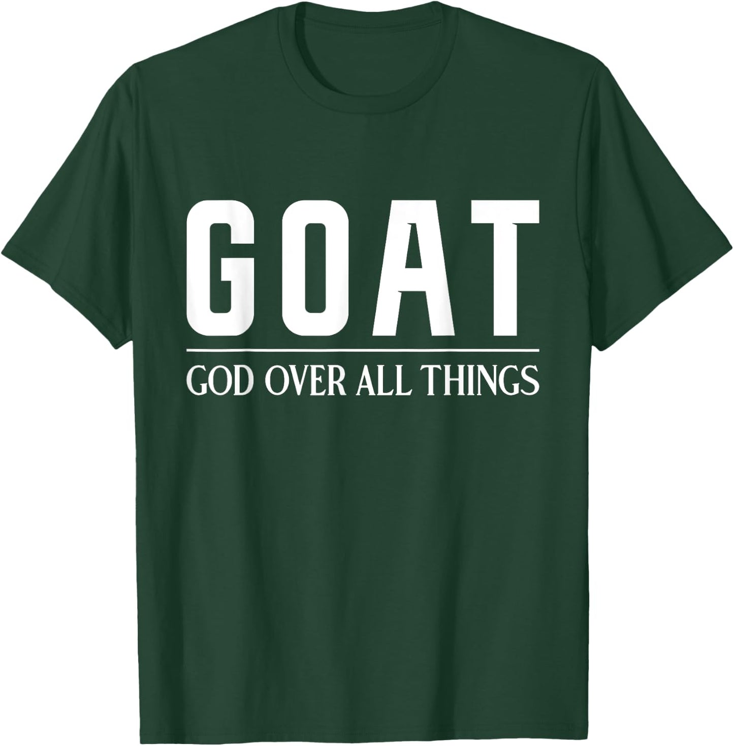 Christian Faith Jesus GOAT T-Shirt - T-Shirt | Forest