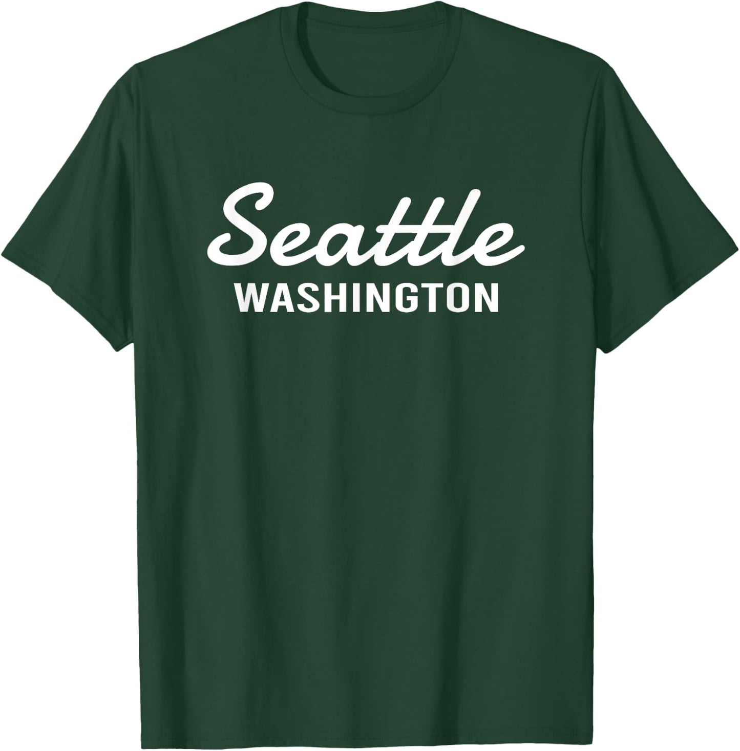 Seattle - Washington - Throwback Design - Classic T-Shirt - T-Shirt | Forest