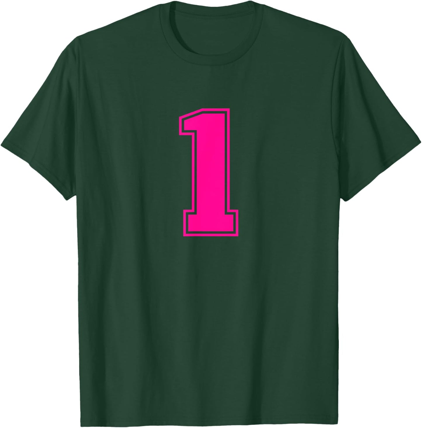 1 Pink Sport Number T-Shirt - T-Shirt | Forest