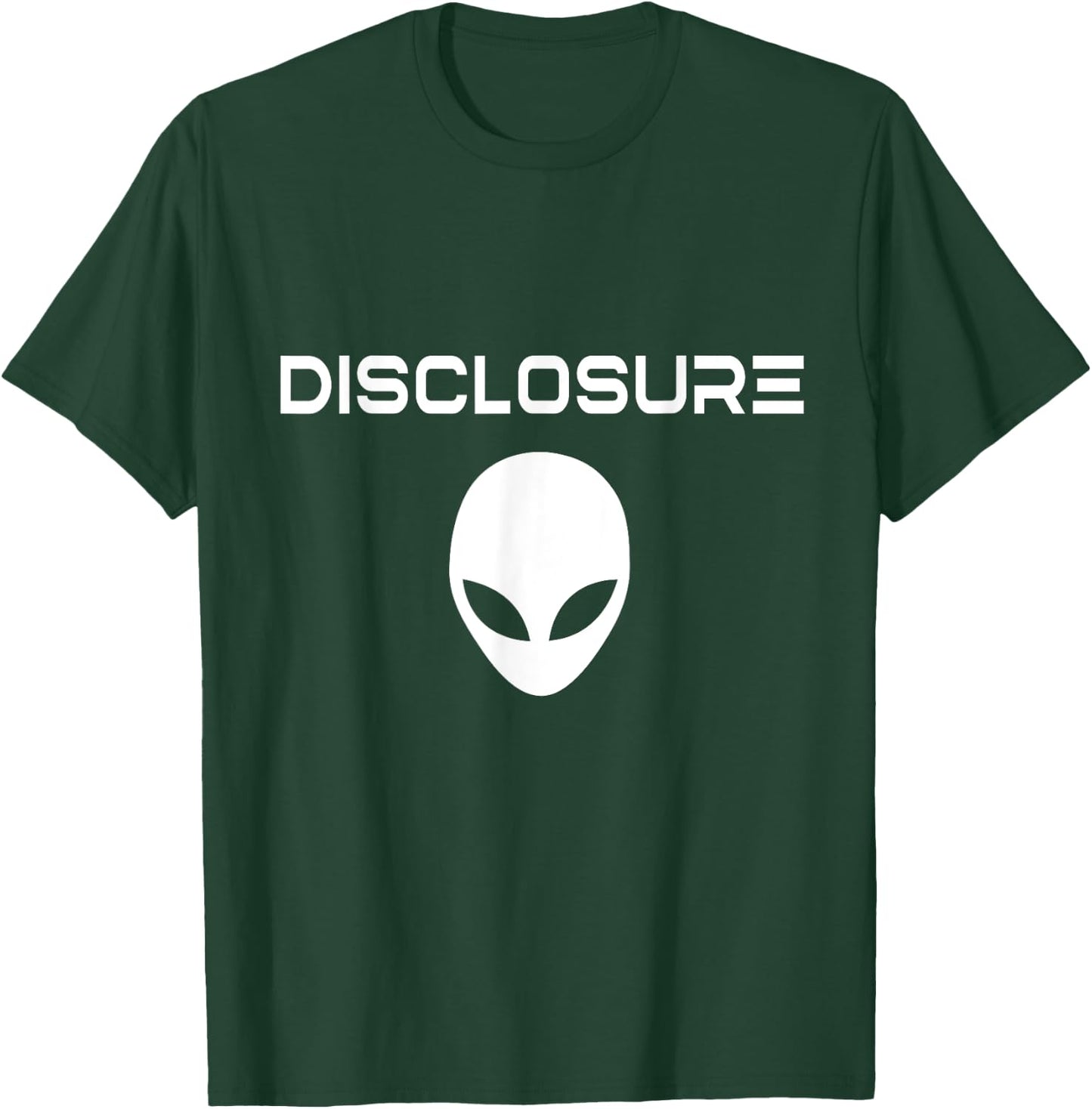'Disclosure' Alien / USO / UAP / Alien / UFO / Modern Font T-Shirt - T-Shirt | Forest
