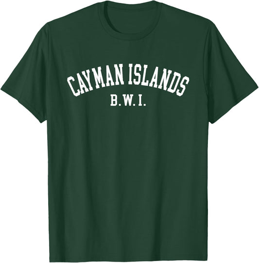 Retro Grand Cayman Islands BWI Vintage Vacation Souvenir T-Shirt - T-Shirt | Forest
