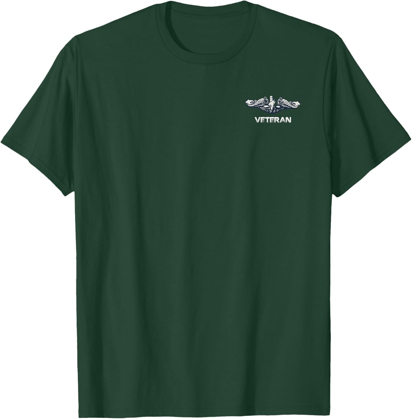 U.S Submarines Veteran Silent Service Flag Veterans Day T-Shirt - T-Shirt | Forest