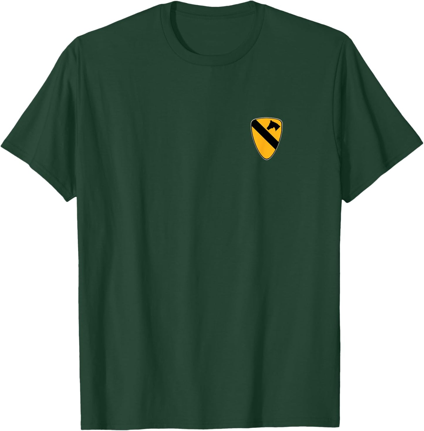 1st Cavalry Division Patch Pocket 1st CAV Veterans Day Xmas T-Shirt - T-Shirt | Forest