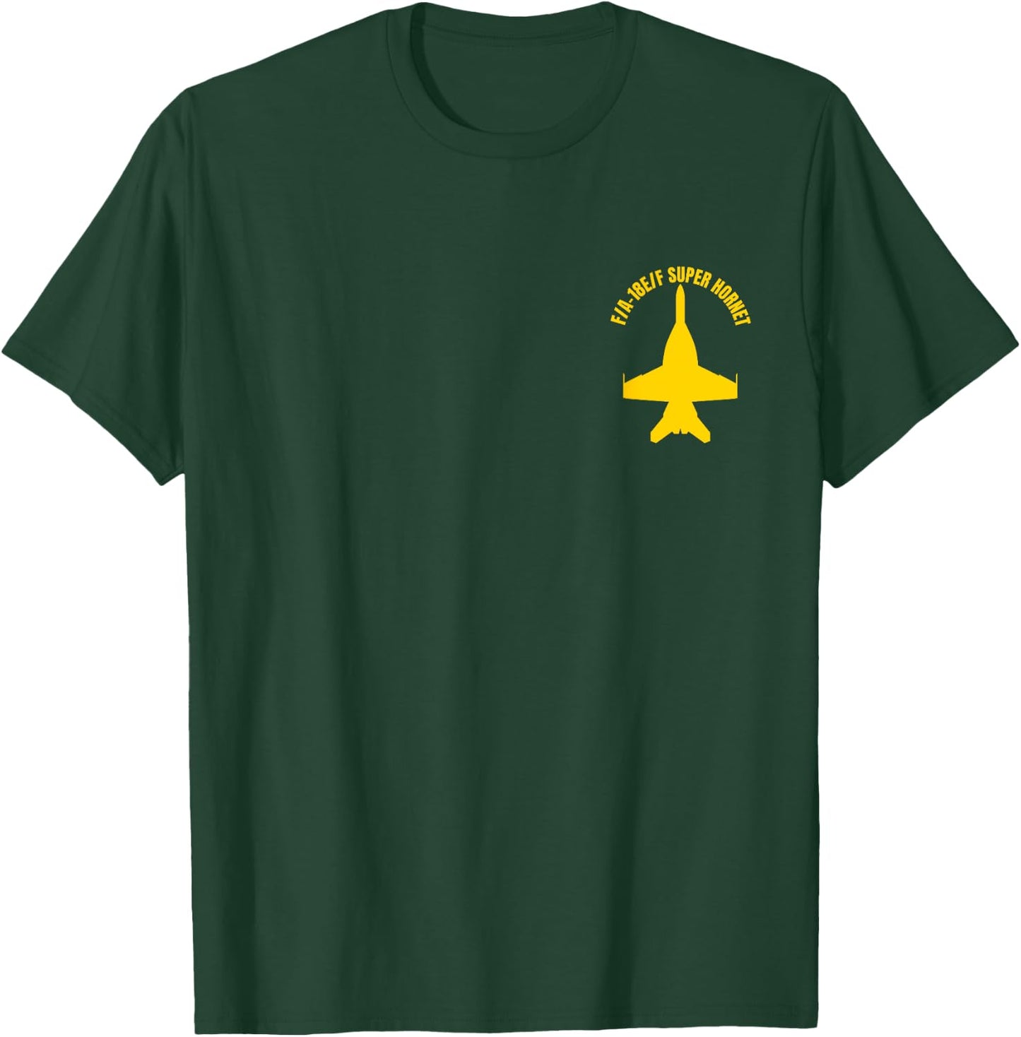 FA-18 Military Fighter Jet Aircraft Design T-Shirt - T-Shirt | Forest