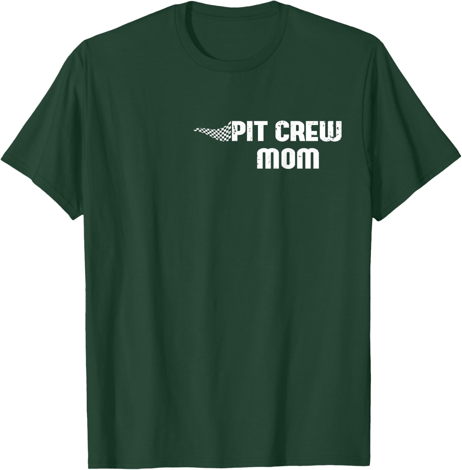 Pit Crew Mom Racing Car Family Matching Birthday Party T-Shirt - T-Shirt | Forest