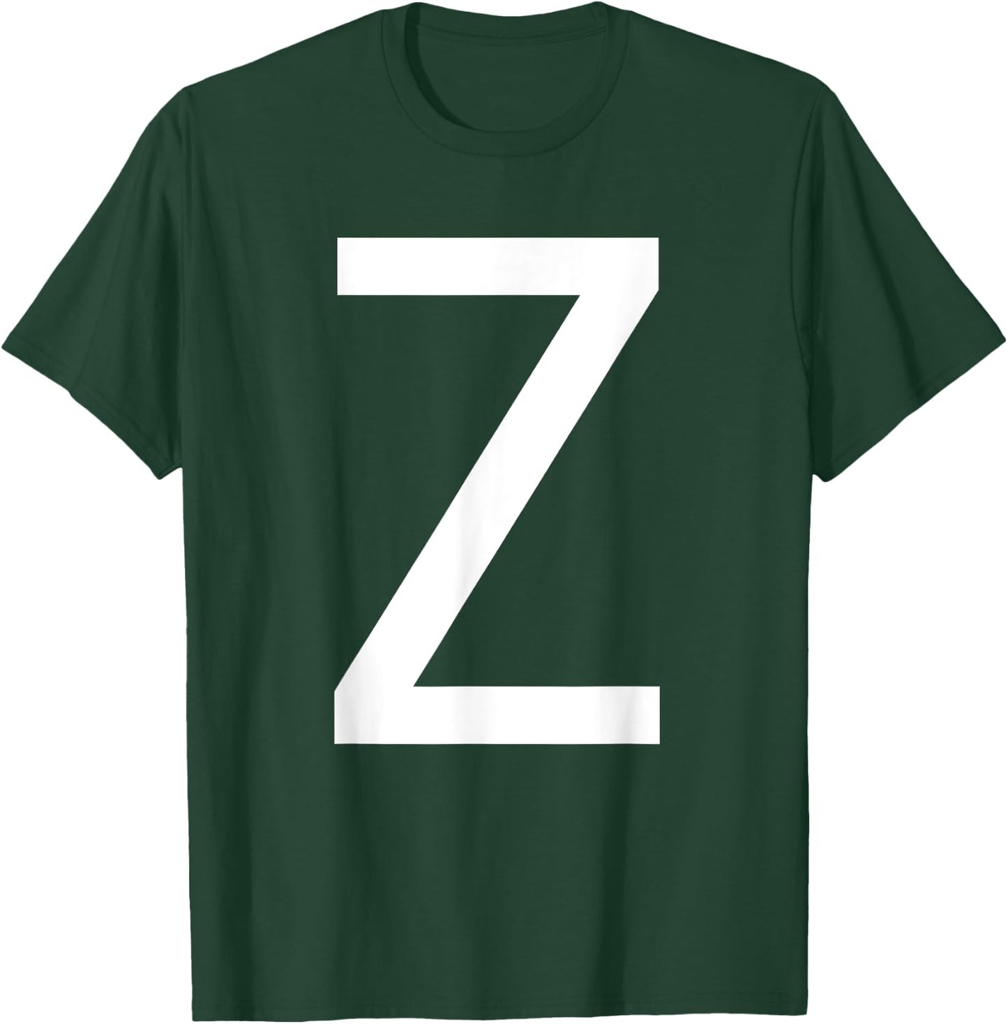 Capital Letter Z Monogram Poppins Font Initial Alphabet T-Shirt - T-Shirt | Forest