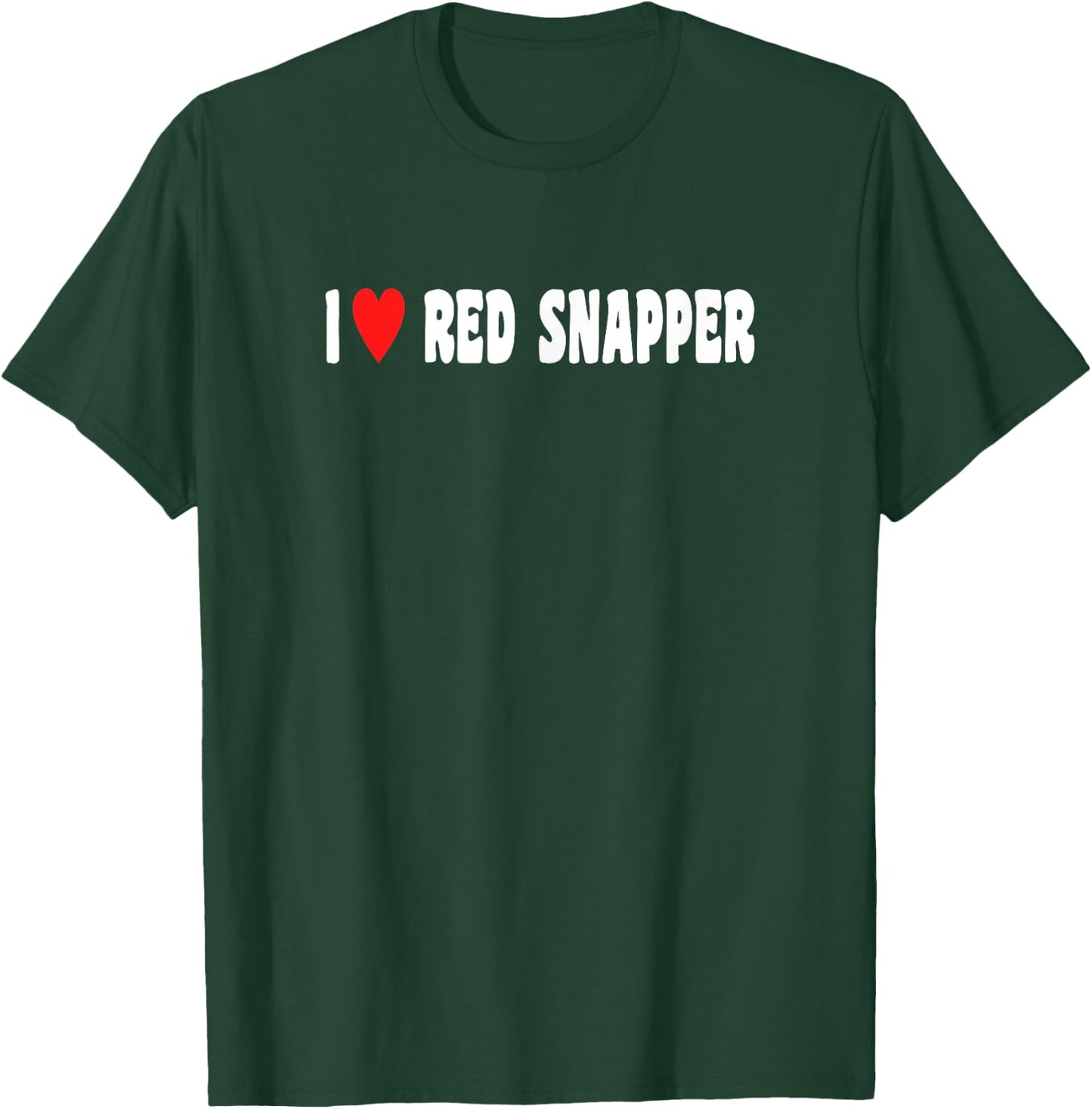 Vintage Love Red Snapper I Love Red Snapper T-Shirt - T-Shirt | Forest