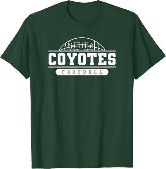 Coyotes Football Varsity College University High School T-Shirt - T-Shirt | Forest