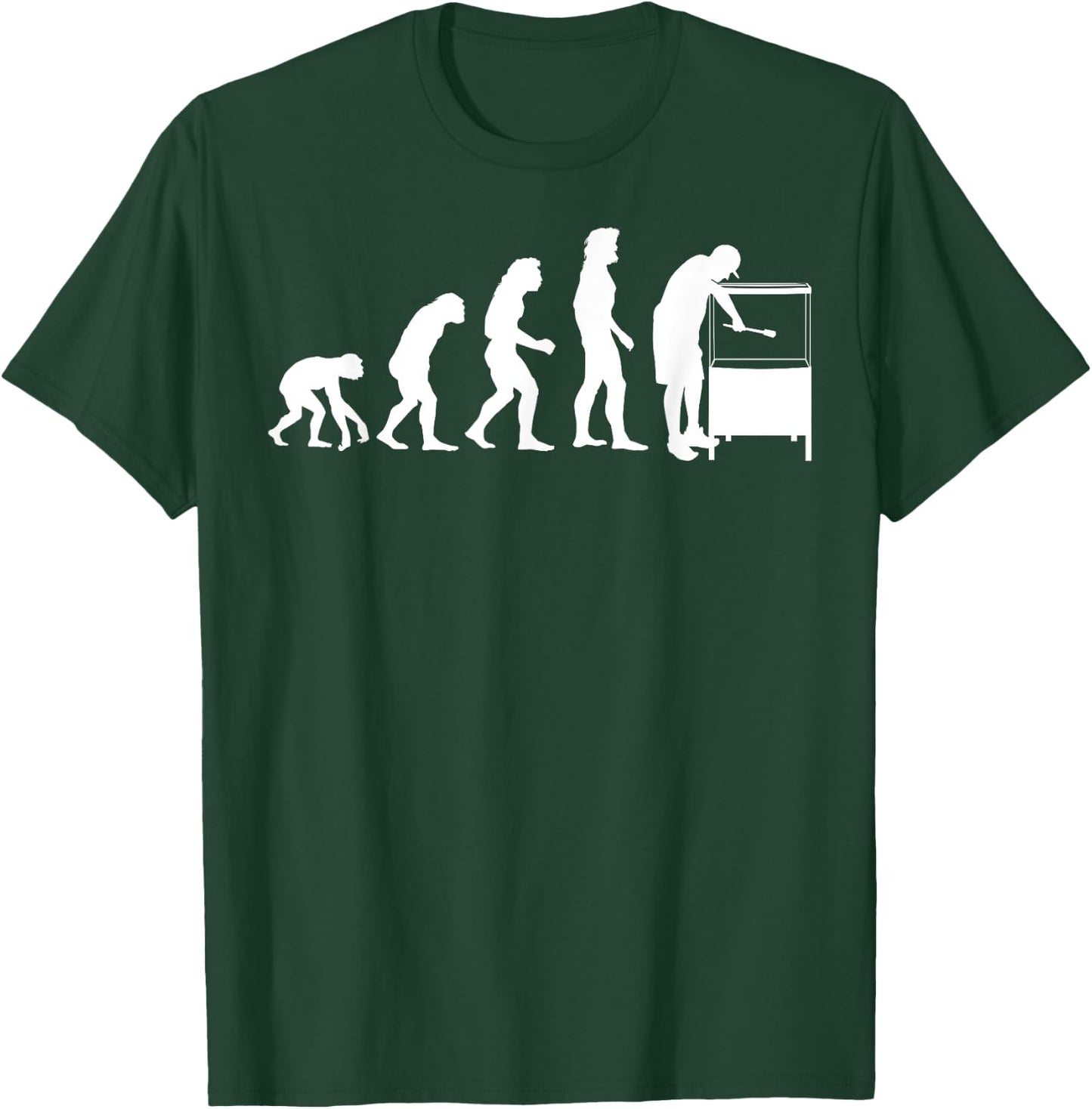 Funny Aquarium Gift Fish Tank Lover Men Women Evolution T-Shirt - T-Shirt | Forest