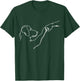 Dog And People Punch Hand Dog Man Friendship Bump Dogs Paw T-Shirt - T-Shirt | Forest