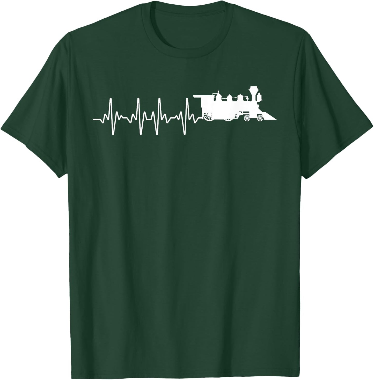 Cool Train Art Boys Locomotive Model Train Collector T-Shirt - T-Shirt | Forest