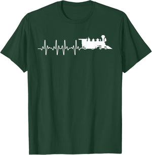 Cool Train Art Boys Locomotive Model Train Collector T-Shirt - T-Shirt | Forest