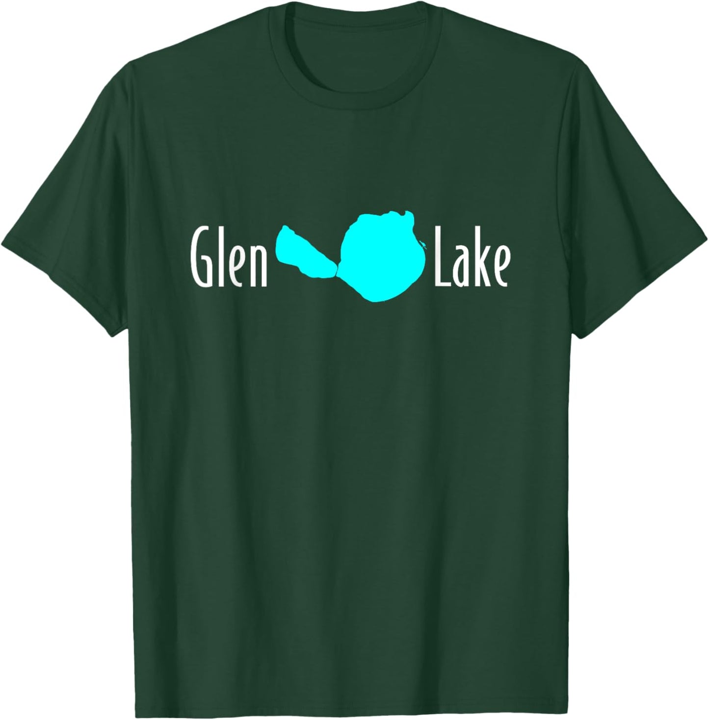 Minimalist Glen Lake, Michigan T-Shirt - T-Shirt | Forest